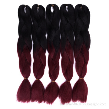 ombre braiding Synthetic hair Expression Braids Jumbo Extension Accessory China ManufacturerBestselling african style hair bulk
